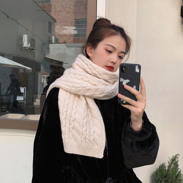 

scarves cotton rectangle women multicolor thick keep warm scarf long personality fashion tide autumn winter 2021 1dd3261, Blue;gray