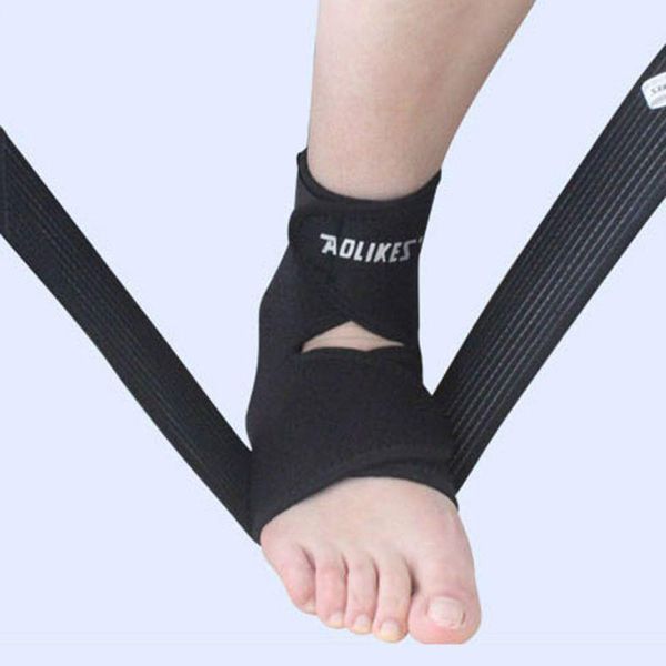 

ankle support 1 pcs braces black brace pad for football climbing sports with high quality, Blue;black