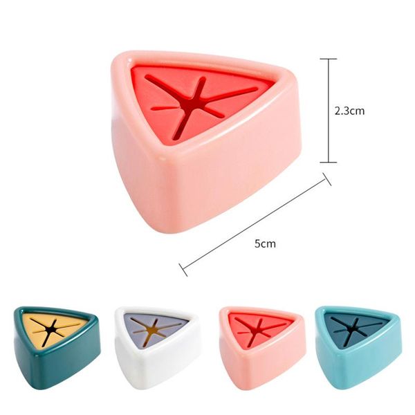 

hooks & rails creative towel holder rack adhesive one-way triangular sucker no drilling for kitchen home tuck to hang da