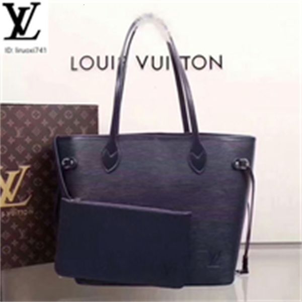 

brand designer luxury spzv m40882 water ripple handbag dark blue women handbags iconic bags handles shoulder bags totes cross body bag c, Red;black