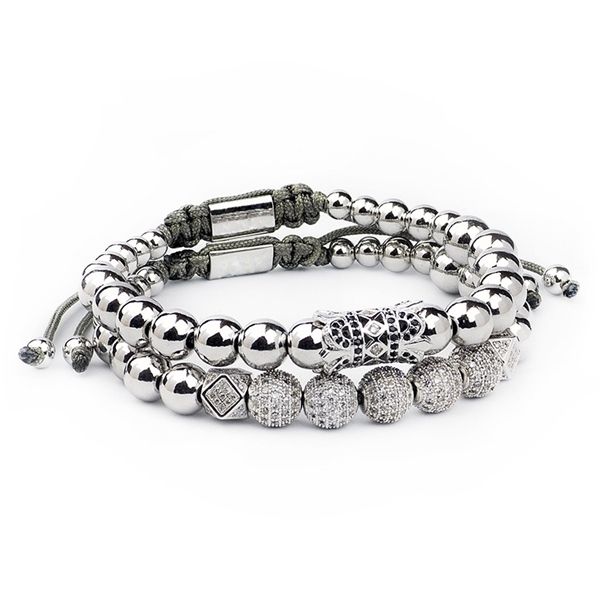 

stainless steel beads bracelet jewelry charms bracelets for women men jewellery holiday gifts, Golden;silver