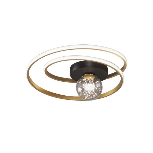 

ceiling lights modern simple led ring light used for living room study and bedroom lighting golden round glass ball design indoor lamp