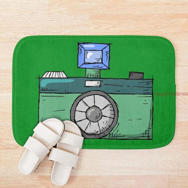 

mat flat retro camera 3d pattern print bath mats anti slip soft washable bathroom