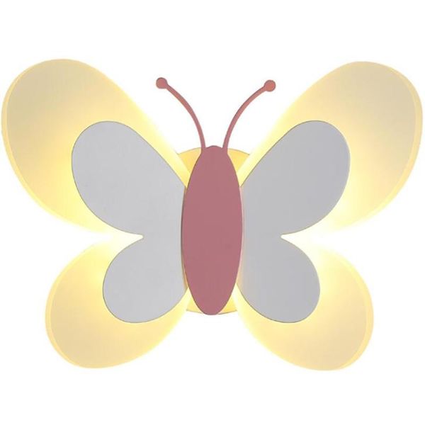 

wall lamp butterfly led sconce light 14w, acrylic lampshade, warm / white light, creative night for bedroom