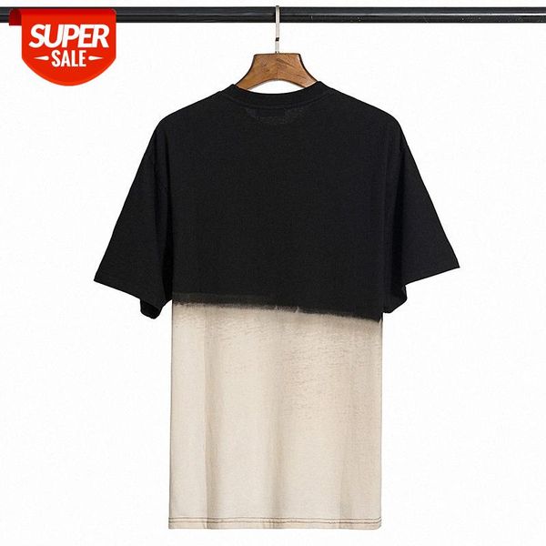 

spring and summer original tide brand zfz wash water make old green dice color matching short-sleeved batch #t14a, White;black
