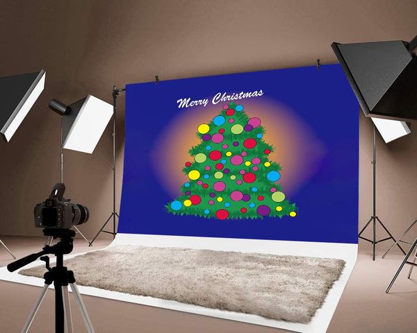 

party decoration thin pograph merry chirstmas creative tree printed background festival decor backdrops po