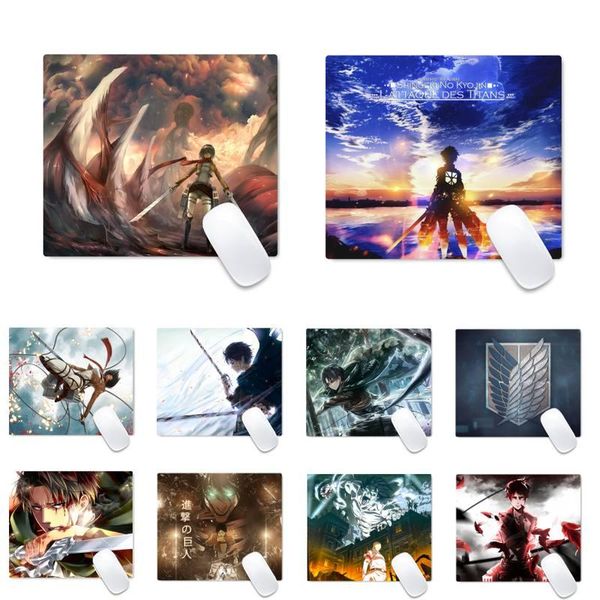 

mouse pads & wrist rests anime attack on titan gamer play mats mousepad non slip cushion square thickness 2mm