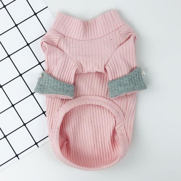 

dog apparel pink grey white colors s-xxl sizes warm vests for autumn and winter two feet clothes super soft comfortable pet tshirt