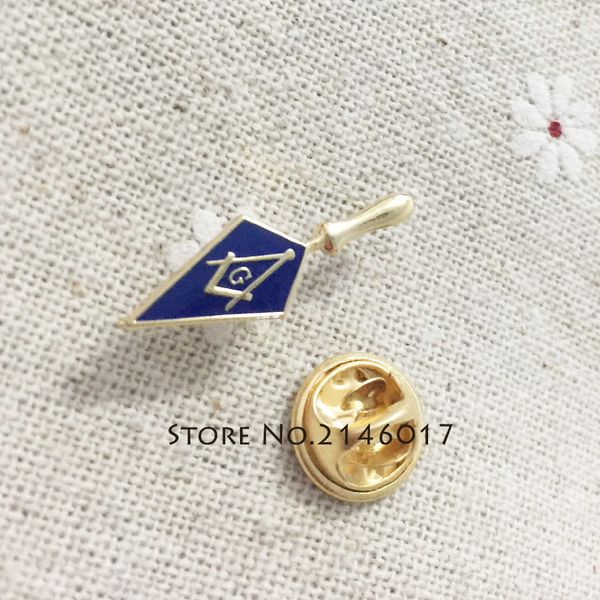 

square and compass lapel pin trowel masonic mason tool masonry a perfect gift for the fellow masons badges brooch, Gray
