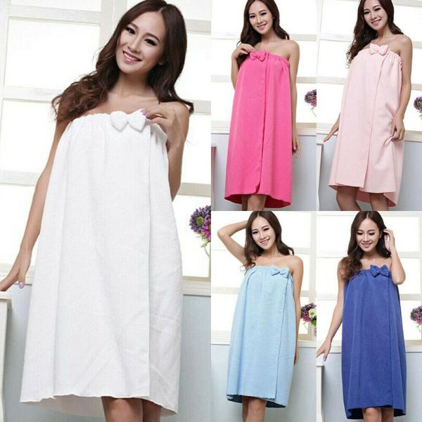 

towel women microfiber body wrap bath shower spa robe 140 x 75cm