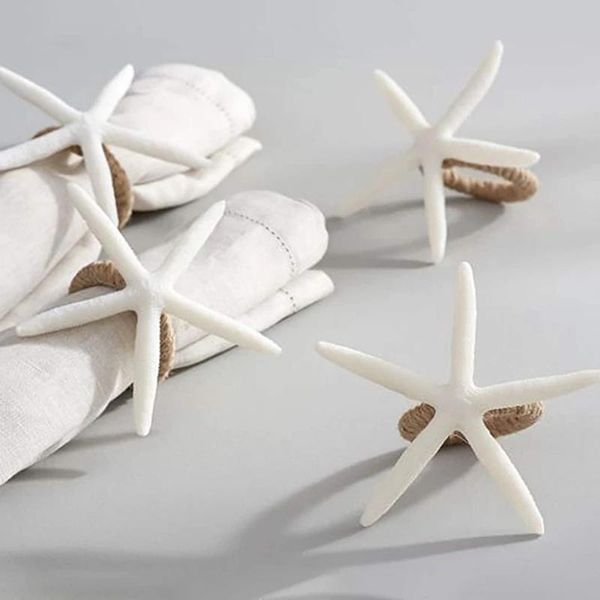 

napkin rings 4pcs sea starfish ring home wedding neat table decoration kitchen accessories for birthday banquet christmas