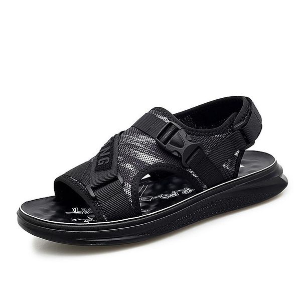 

sandals de sandalias comfort samool masculina sandalhas slippers roman beach luxury footwear mens sandal plage casual dress leather big, Black