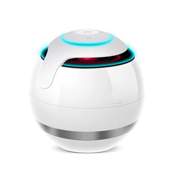 

high-end fashion design smart bluetooth speaker 7-color led light-up 3d stereo surround sound effect bass with radio support tf card bluetoo
