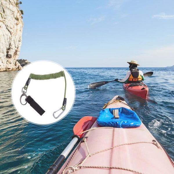 

rafts/inflatable boats 1pc elastic rope canoe fishing paddle tie oar kayak