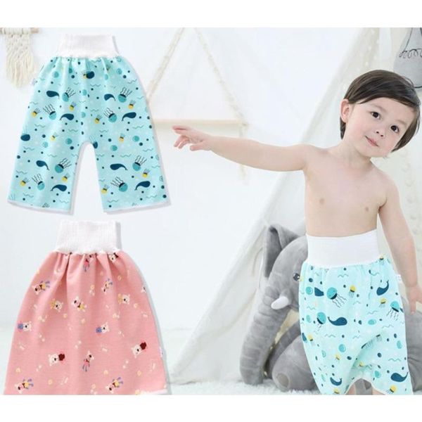 

comfy reusable baby diaper skirt shorts 2 in 1 boy girl pants absorbent shorts prevent skirt moment leakage mat cover gift