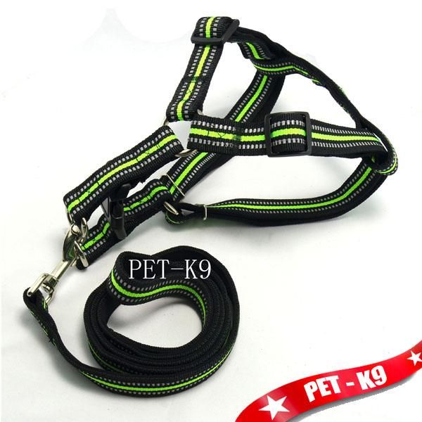 

dog collars & leashes adjustable harness anti-twist leash set soft and durable vest for daily training