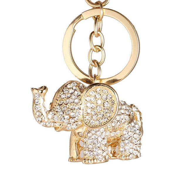

keychains gywyn2021 latest keychain car ms. bags pendants gifts, cute elephant, Silver