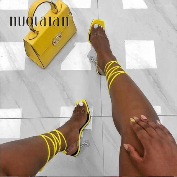 

summer high .5cm heels women pumps ankle cross strap sandals shoes woman ladies peep toe high heels dress party shoes woman y0611, Black
