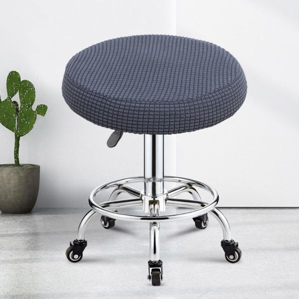 

round chair cover polar fleece fabric seat bar stool for banquet el dining home decoration covers
