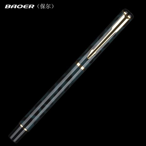

fountain pens baoer 801 fine nib pen dark green leopard
