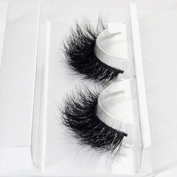 

3d mink eyelashes bulk hair lashes with eyelash packaging box1