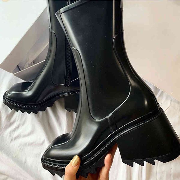 

boots botas curtas femininas de salto alto, luxuosa, sign marca, bota cano alto para mulheres, retrÃ´, bico quadrado, zÃ­per lateral, chelsea,, Black