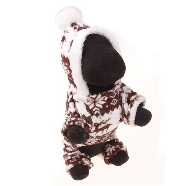 

pet dog soft warm jacket coral fleece hoodie coat cute costume knitwear apparel
