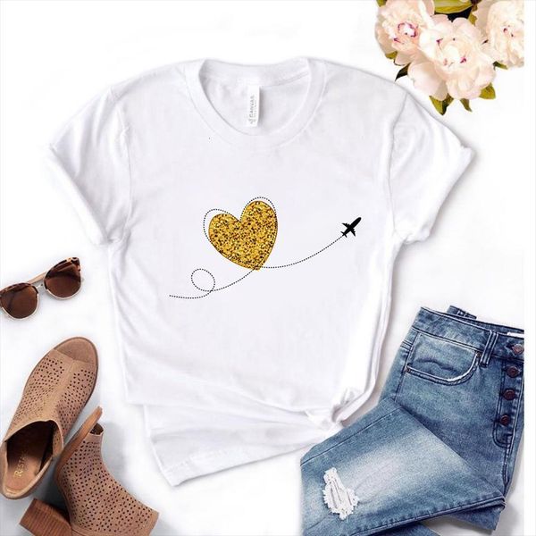 

leopard heart print and women men t shirts simple round neck short sleeve harajuku tee lady summer, White;black
