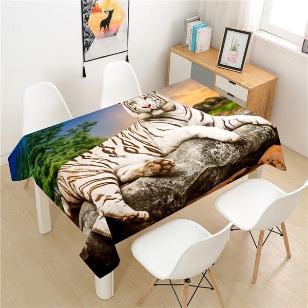 

table cloth tiger tablecloth polyester el picnic rectangular covers home dining tea decoration