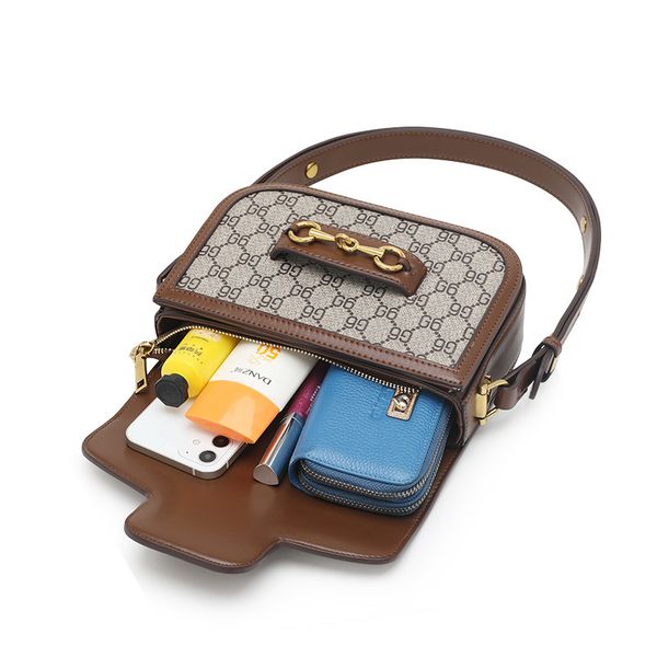 

oval saddle bag women's leisure single shoulder checkered handbags sale