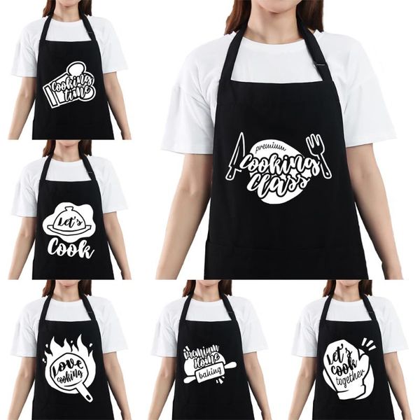 

aprons funny black apron for women men cute kitchen chef with 3 pockets and adjustable neck strap gifts christmas/thanksgiving