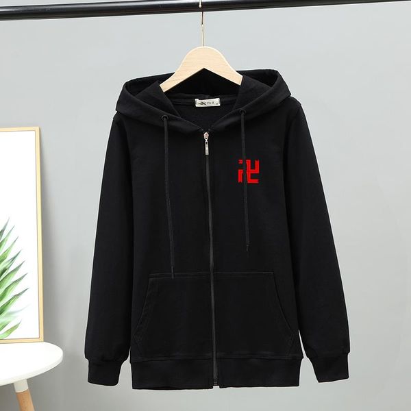 

men's hoodies & sweatshirts autumn anime tokyo revengers zip up men hoodie japanese streetwear oversized harajuku clothing, Black