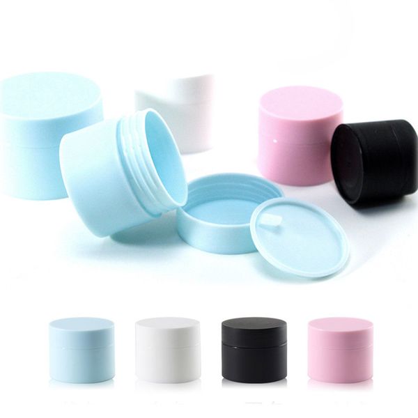 

5g 15g 20g 30g pp frosted cosmetic cream jars bottles with lid empty lotion nail art refillable container