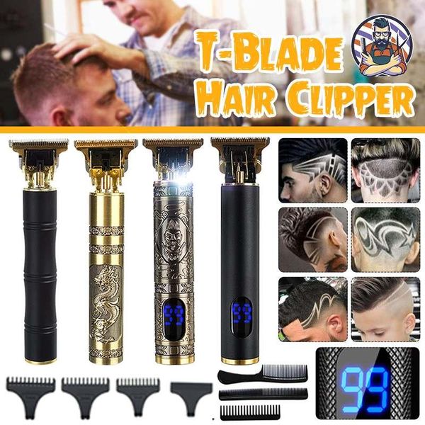 

electric hair clipper professional trimmer barber shaver beard lcd display men cutting machine clippers