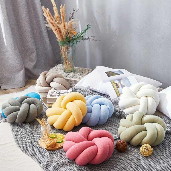

cushion/decorative pillow nordic knot home decor kids room cushion nap bed cushions 25x25cm