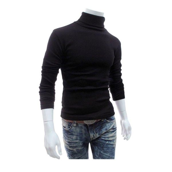

men's sweaters autumn winter sweater mens turtleneck solid color pullovers men clothing slim fit male knitted pull large size, White;black