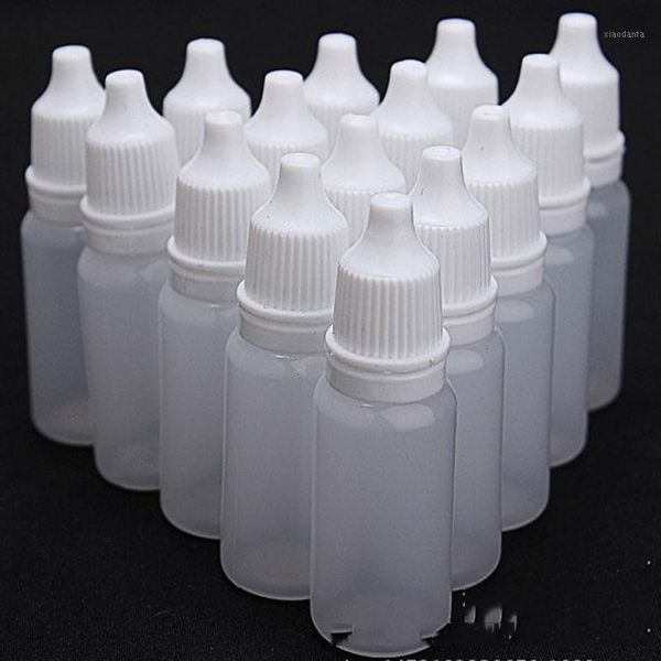 

storage bottles & jars 100pcs 5ml/10ml/15ml/30ml empty plastic squeezable dropper eye liquid refillable drops bottle