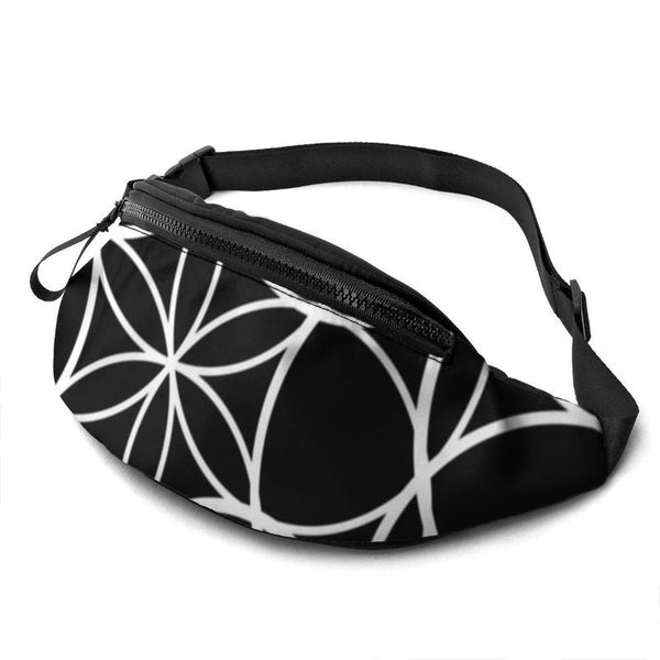 

waist bags flower of life bag polyester fashion pack men jogging