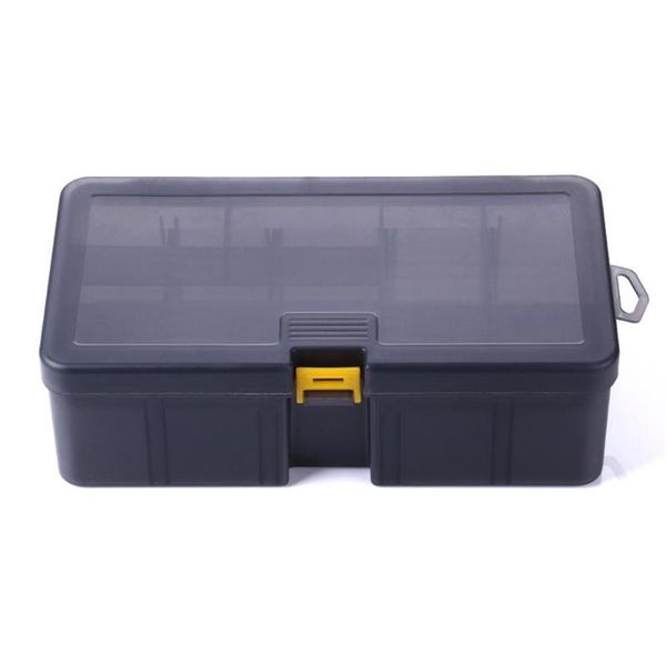 

fishing accessories lumiparty 5+6 slot plastic double layer waterproof tackle box