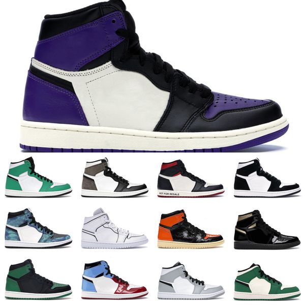 

n basketball shoes 1s jumpman 1 racer blue black metallic gold banned bred toe obsidian light smoke grey mens trainers sneakers 31sihm