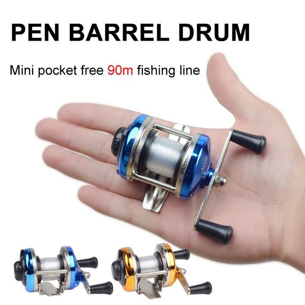 

baitcasting reels 3.0:1 gear ratio metal shell trolling moulinet carretes pesca casting reel ice fishing mini spinning