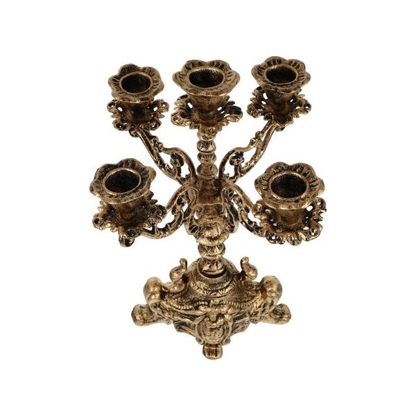 

candle holders 1pc european style candlestick decor five heads cast iron candleholder craft