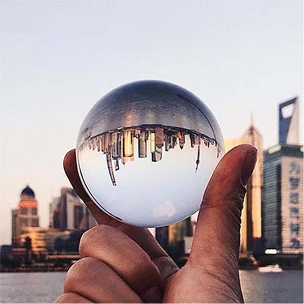 

novelty items 40/50/60/70/80/100mm crystal ball clear round glass artificial healing sphere for home wedding decoration