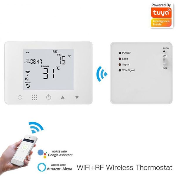 

smart home control tuya wifi thermostat wall-hung gas boiler water electric floor heating temperature controller work with alexa google