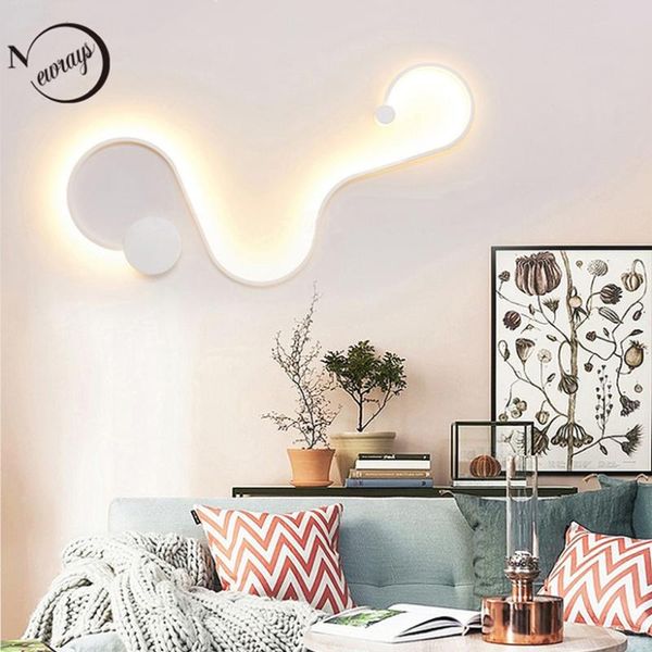 

wall lamps modern painted acrylic letter lamp led personalized creative lights for bedroom living room el bedside