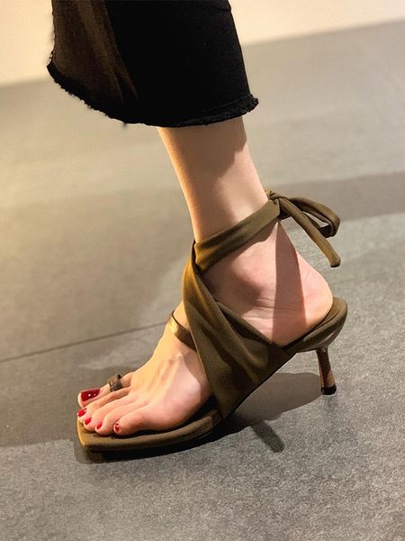 

dress shoes women's sandals summer wear 2021 fashion pointed roman style stiletto high heels women, Black