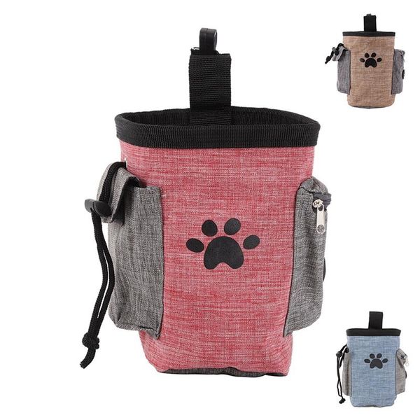 

portable dog training treat bag pet feed pocket puppy snack reward waist walking pouch detachable pack s car seat covers