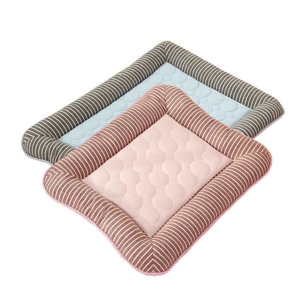

summer pet mats cool cats and dogs grid ice silk cat beds & furniture