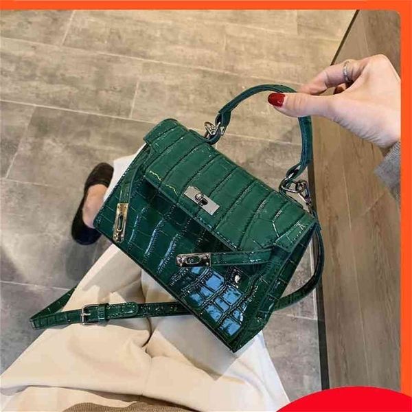 

foreign style kelly mini straddle 2021 new alligator pattern women's hand fashion versatile shoulder bag