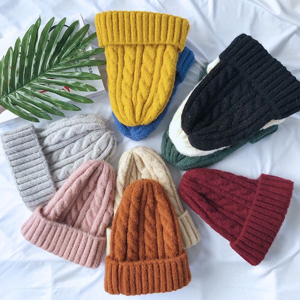 

s2472 new autumn winter men women knitted hat solid color warm beanie caps knitting hats, Blue;gray